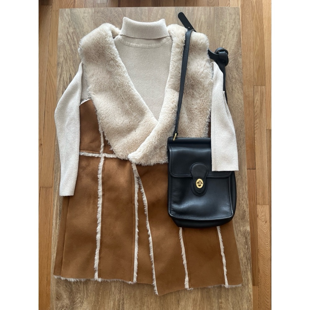 cupcakes & cashmere Cream and Brown Vest